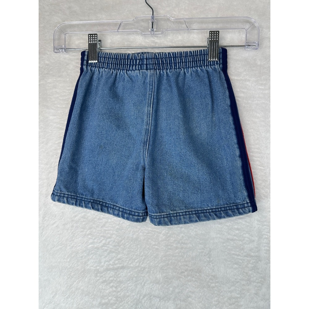 Disney Vintage Dumbo Denim Shorts Toddler 2T Blue Embroidered Side
